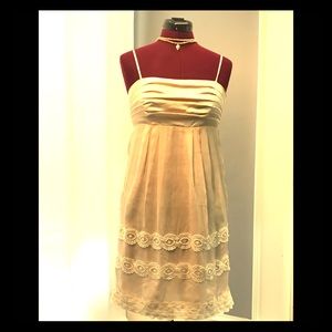 Hemline Silk Dress